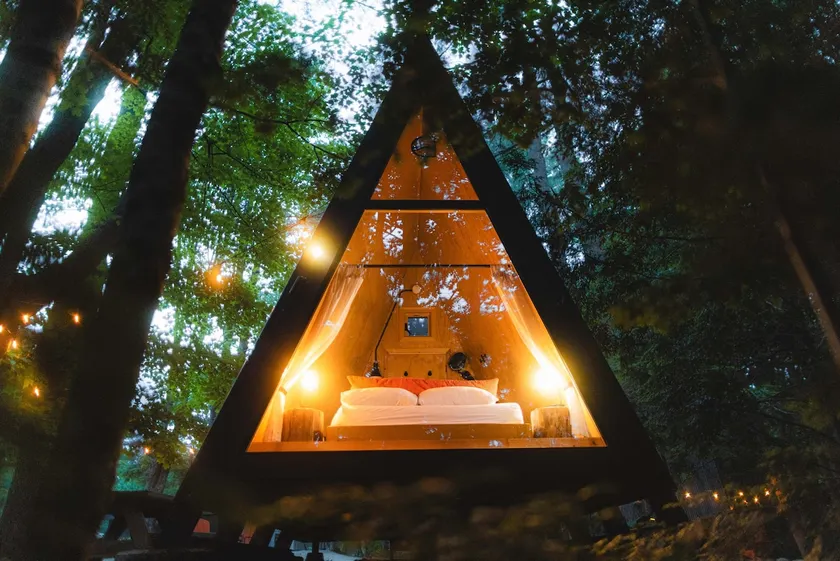 Cozy glass-wall A-frame in the pines - 22 - Image 1