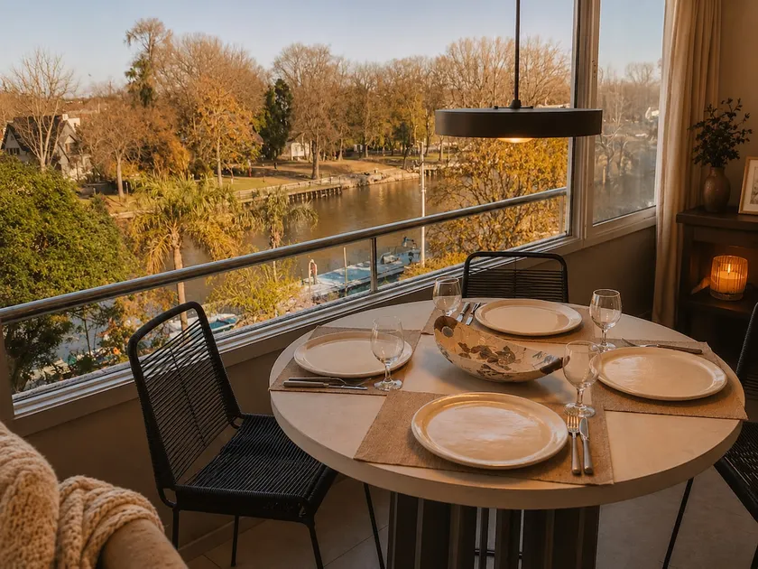 Loft river view, balcony, parking, WiFi & sunsets - Image 1