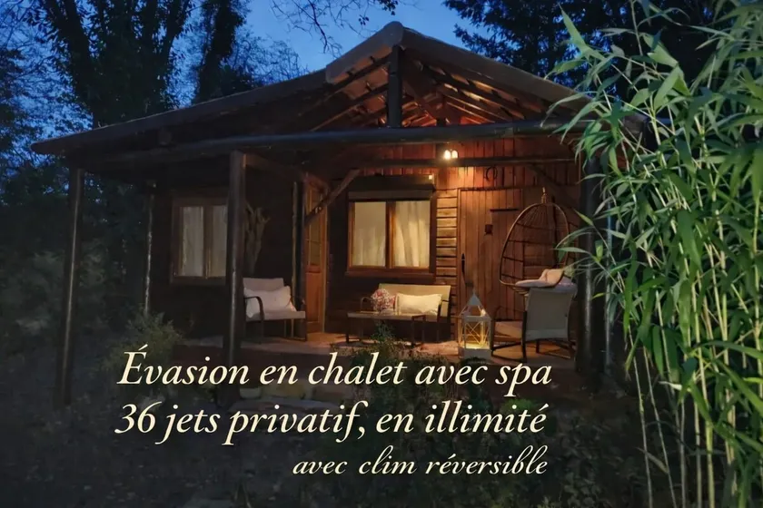 Romantic chalet/private spa, relaxation & nature for 2 - Image 1