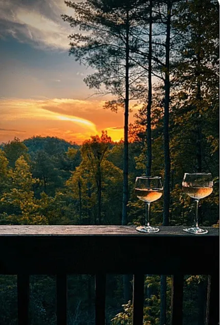 Sunset on the Ridge cabin with outdoor fireplace - Image 1