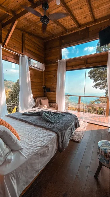 Wooden House with Hot Tub and Mountain View - Image 1