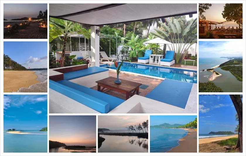 Pvt pool-villa getaway 200m from Galgibaga beach - Image 1