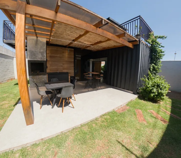 Container House in front of the Shopping Mall - Image 1