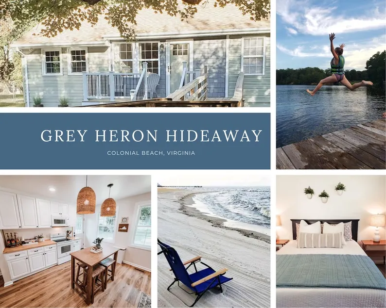 Grey Heron Hideaway • Boho Retreat By Water • Fire Pit • Hike Nearby • Fast Wifi - Image 1