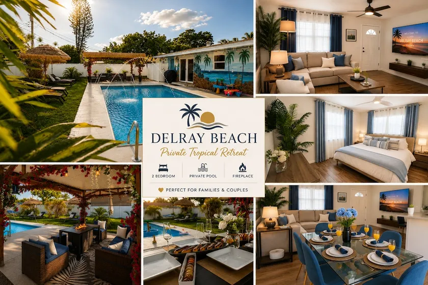 Heated Saltwater Pool • Fire Table• 6 Min to Beach - Image 1