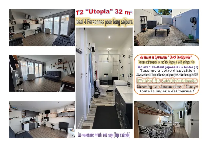 2-room apartment 32 m² / Easy parking / Well-equipped / Ground floor - Image 1