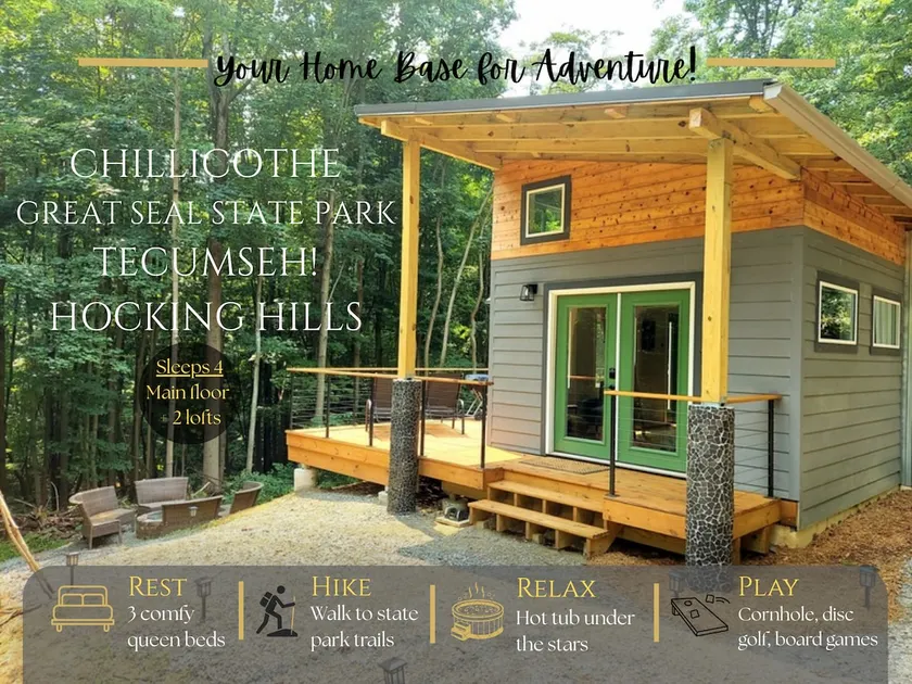 Walk to State Park trails! Hot tub+firepit+2 lofts - Image 1