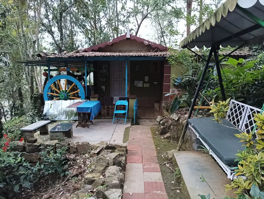 Cabin 6 in the forest area with an attached bath. - Image 1