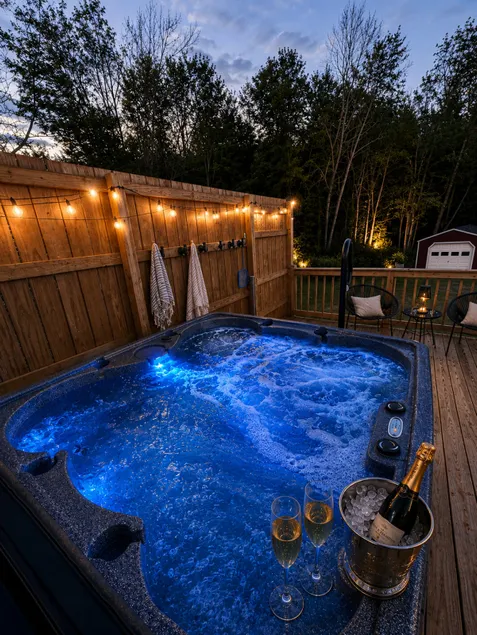 Private Lake view Cabin with Hot Tub, Fireplaces - Image 1