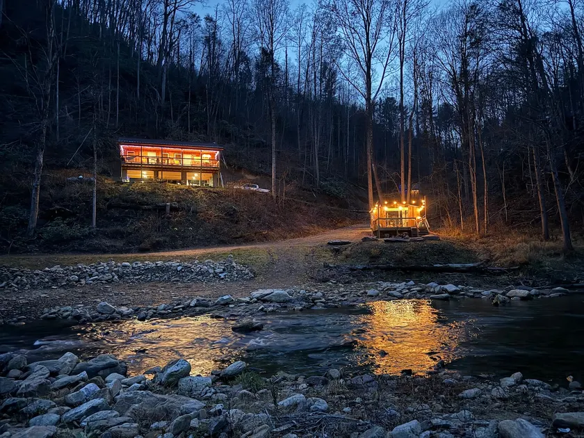 River cabin on 45 acres of private mountain land pet friendly. - Image 1