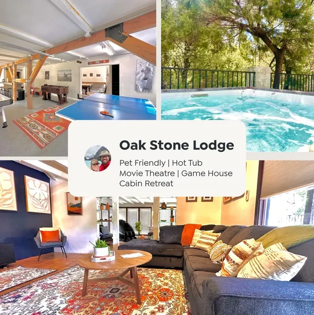 Private Forest Lodge w/Game House, Spa, mins to DT - Image 1