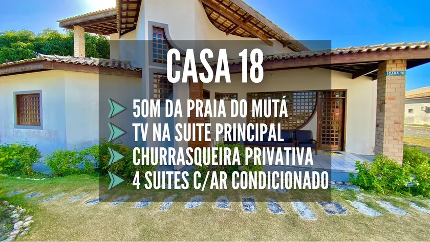 CSP18: 50 m from Mutá Beach | 4 Suites + Air Conditioning - Image 1