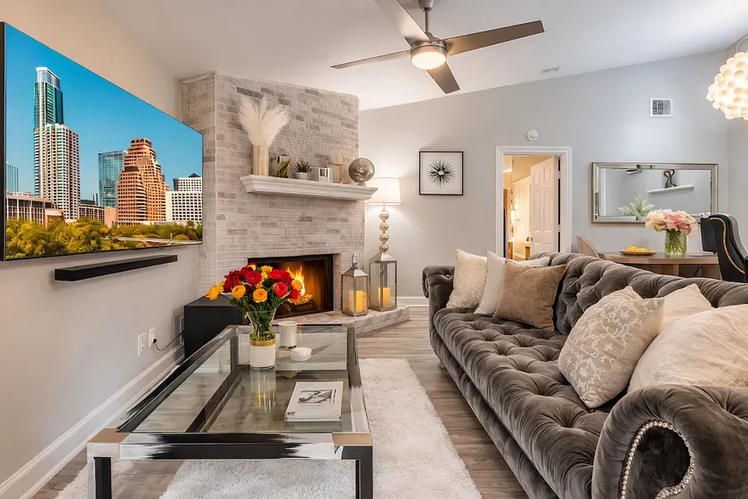 Domain Hidden Gem 2BR,2BA W/Fireplace/King Bed - Image 1