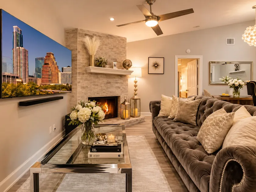 Domain Hidden Gem 2BR,2BA W/Fireplace/King Bed - Image 1