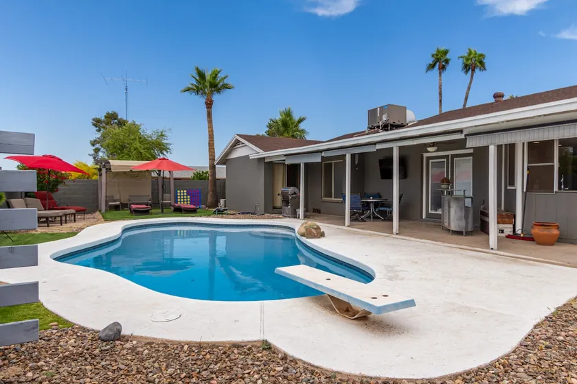 Shady Palms Retreat | Shaded Pool · Game Room · - Image 1
