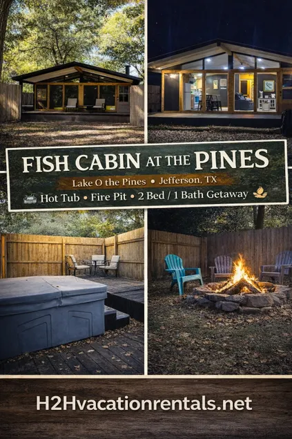 HOT TUB-Firepit- Fish Cabin near Lake O the Pines - Image 1