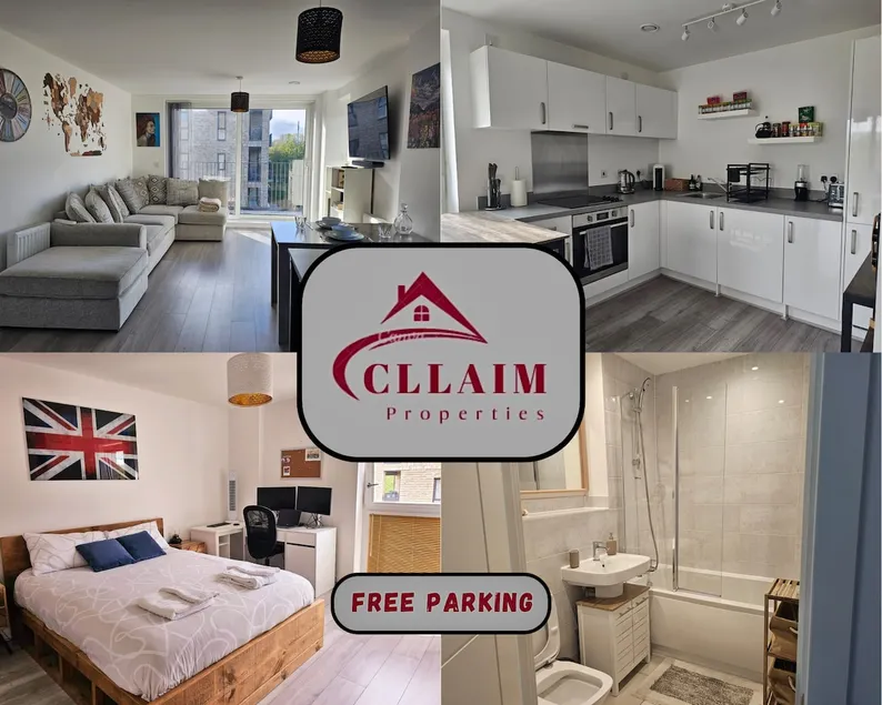 Luxury 1-Bed Apartment with balcony & Free parking - Image 1