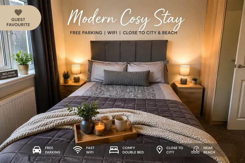 Stylish Cosy Flat Free Parking | Central & Beach - Image 1