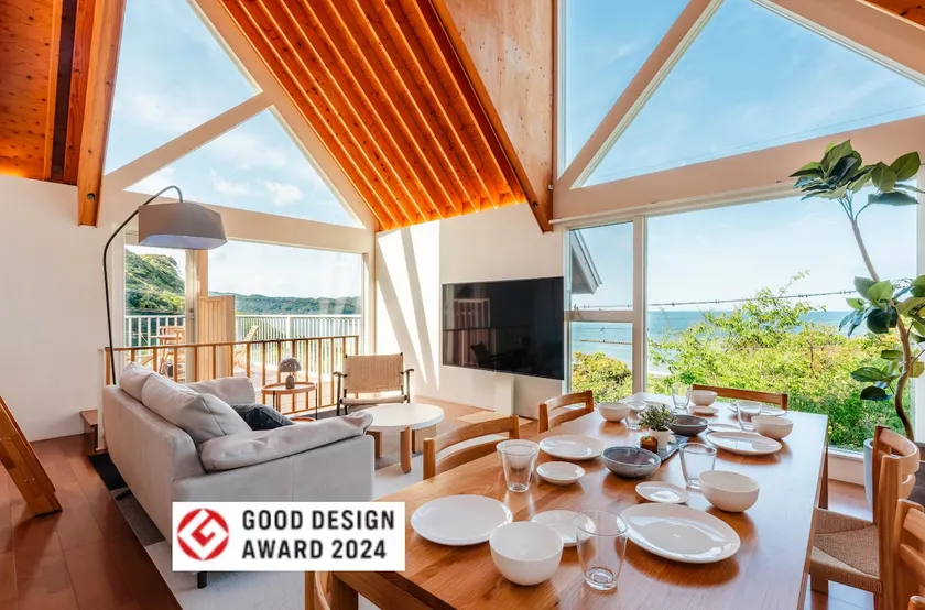Enjoy nature in luxury at a Good Design Award-winning villa with ocean views | 50 minutes from the city center, sauna, BBQ, beach access - Image 1