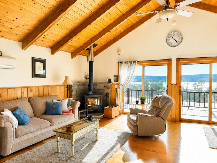 3BR Lake View Cabin~Fire Pit~Deck~Casino Nearby - Image 1