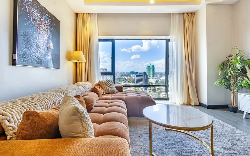 17th floor 2br unit in Westlands with 2 king beds - Image 1