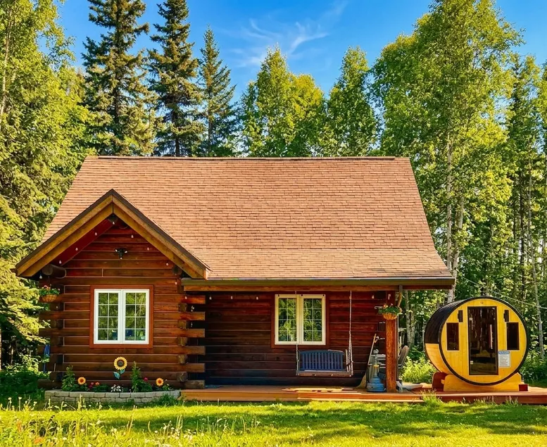 Northern Lights Log House w/ Sauna - Image 1