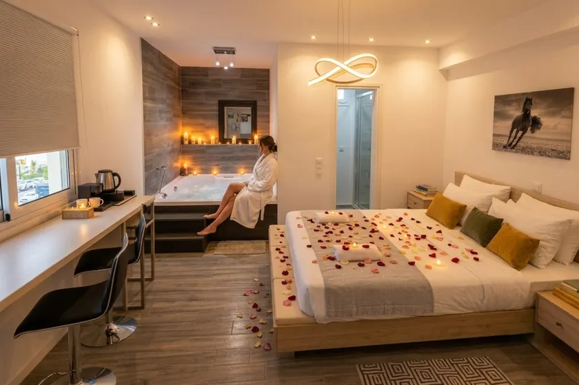 Grand Jacuzzi Suite · 180m Metro · Near Acropolis - Image 1