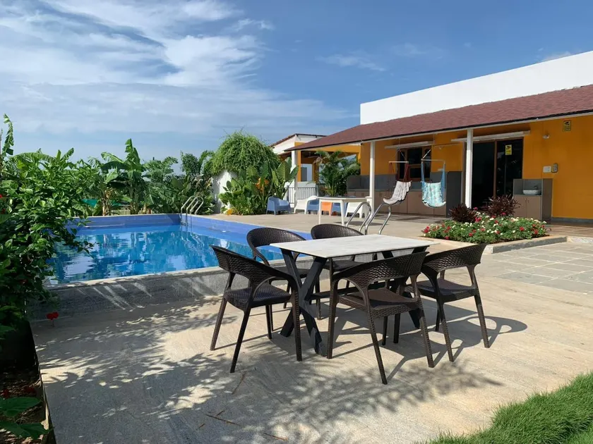Nest in Fields – 2BHK FarmHouse with Private Pool - Image 1