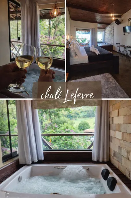 Chalet for couple with a hydro-massage tub, fireplace and kitchen. - Image 1