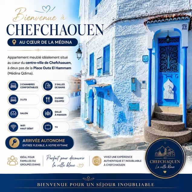 Furnished apartment n°1 in the heart of Chefchaouen - Image 1
