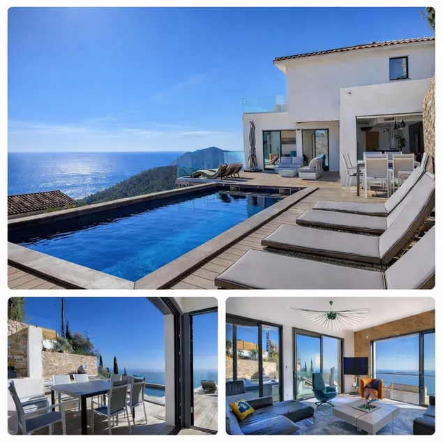 Villa de Prestige 5* vue Epoustouflante sur les Iles d'or-Clim-Piscine -8P-Calme - Image 1