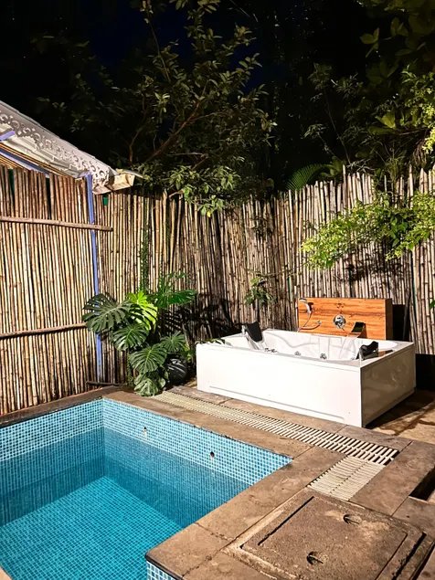 Private Plunge Pool with Jacuzzi A/C Cabin - Image 1