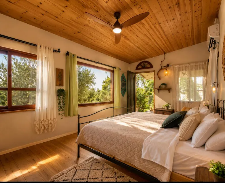 Somewhere in Clil, the vineyard cabin A huge bathtub on a wooden deck outside - Image 1