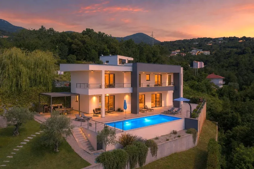 Villa Ziganto with a view of the Kvarner Bay - Image 1