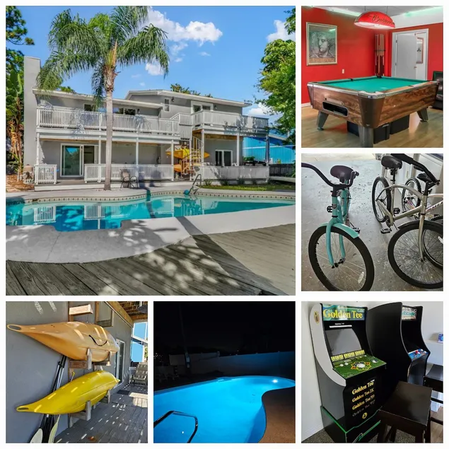 Waterfront Home-Heated Pool, Fishing, Gameroom + - Image 1