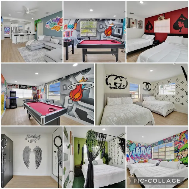 MiamiMuralHouse:4BRw/themes, Game room, Backyard - Image 1