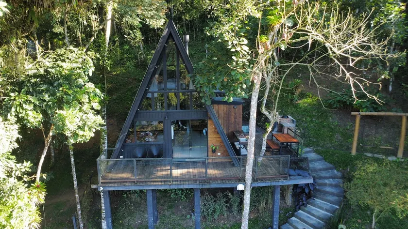 Charming A-FRAME Cabin with Waterfall - Image 1
