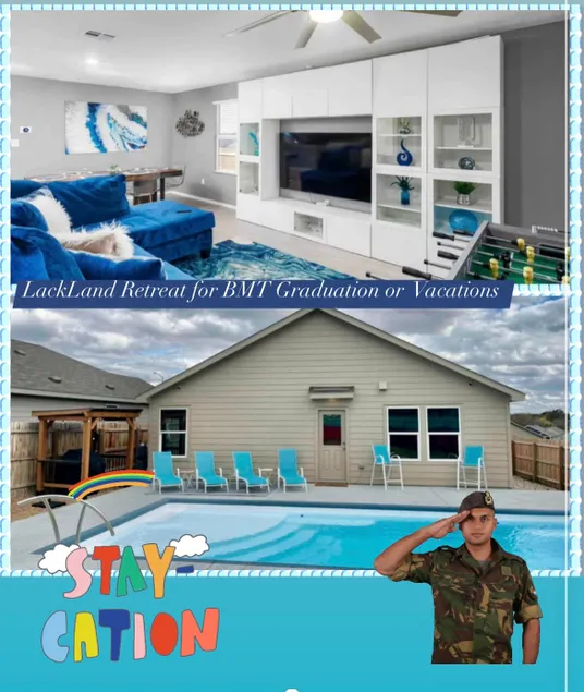 “Air Force Graduation Stay | Pool + arcade 8 min - Image 1