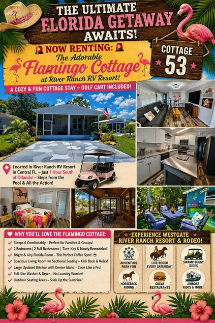 Welcome to our Florida Flamingo Cottage at River Ranch Resort! 53 - Image 1