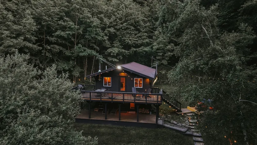 Private Catskills Cabin with Wood Fired Hot Tub - Image 1