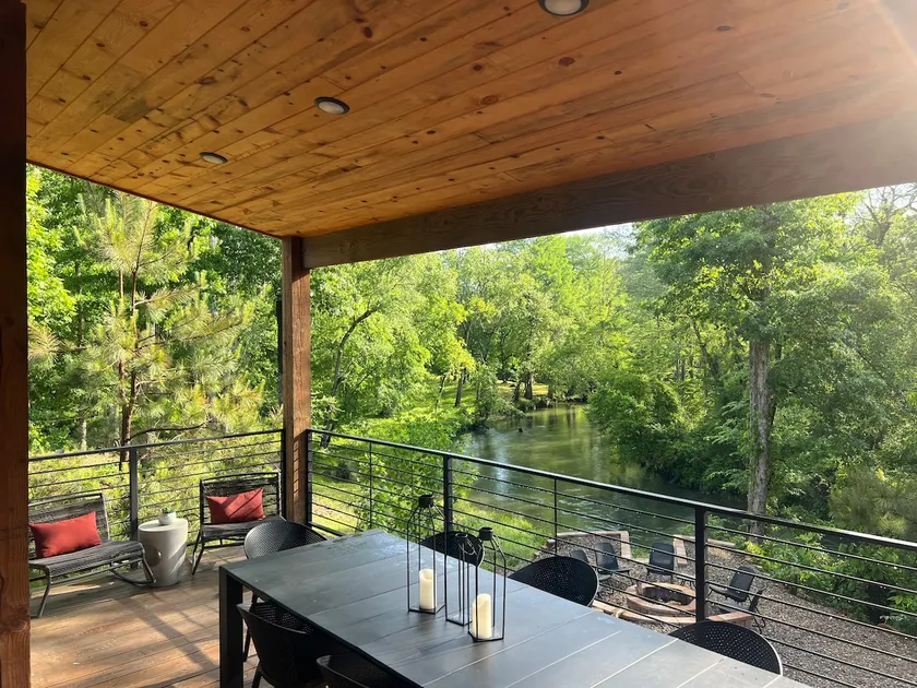 Modern Riverfront Cabin |Private Pickleball Court - Image 1