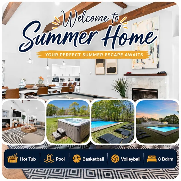 Summer Home w 12 beds, Pool, Hot Tub & Large Yard - Image 1
