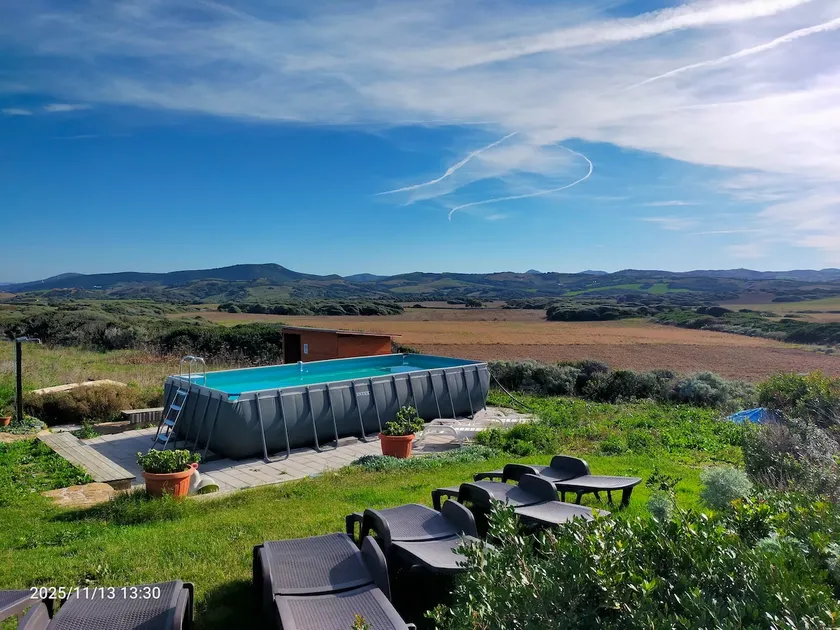 Isolated traditional sheepfold with pool overlooking the countryside. Sea at 500 - Image 1