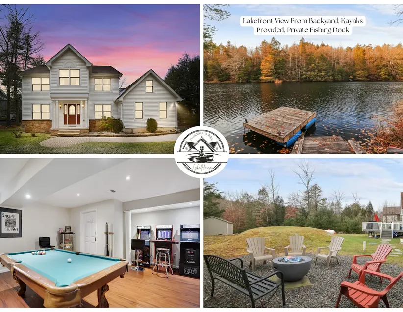 Lakefront, Kayaks, Fishing, Fire Pit, Game Room - Image 1