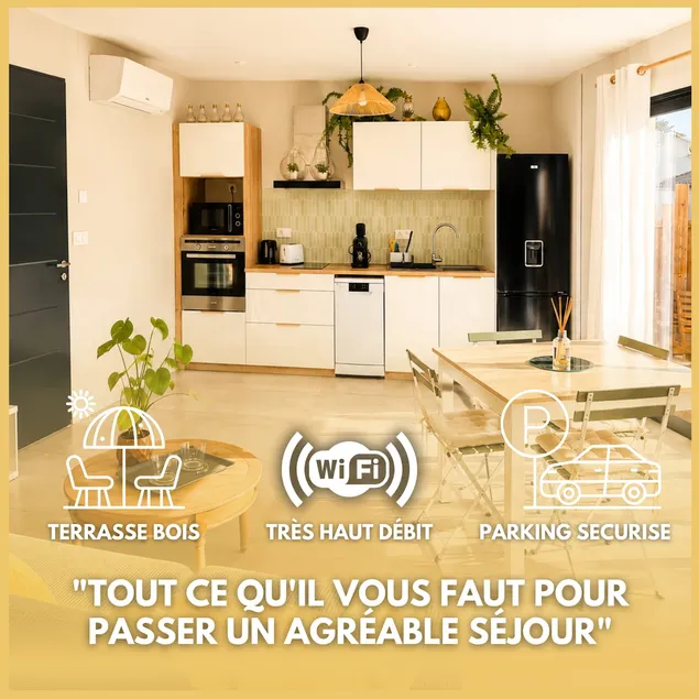 Bright cozy place with terrace • A/C & parking - Image 1