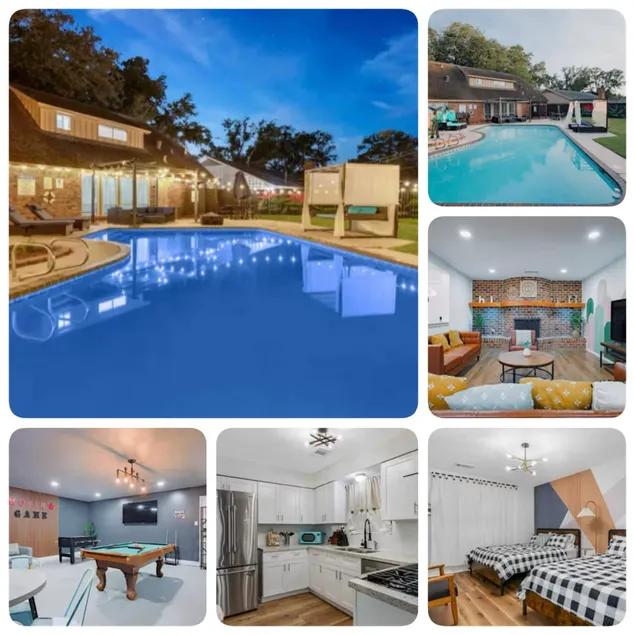 Whimsy Retreat*pool*5BRs*10 Beds*3TVs*China town - Image 1