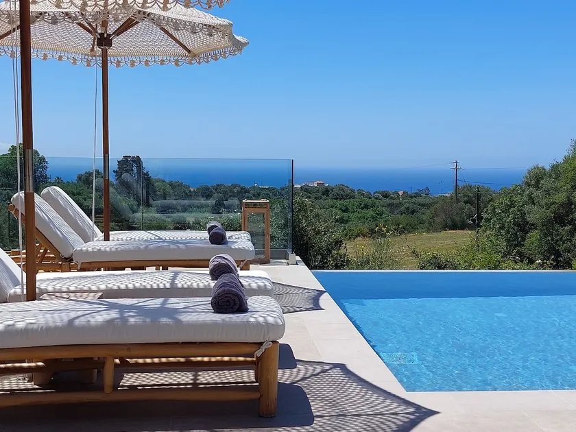 Elaiopetra Kefalonia - Stonehouse Hideaway with pool - Modern Luxury with Serene Sea and Mountain Views - Image 1