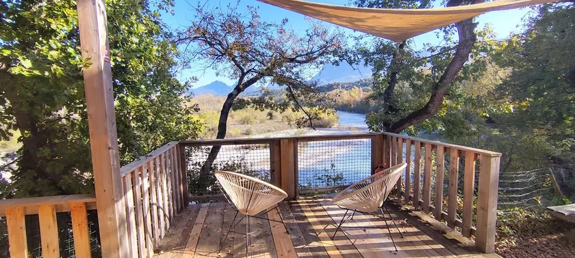 Cottage with panoramic view of the Drôme River and mountains - Image 1
