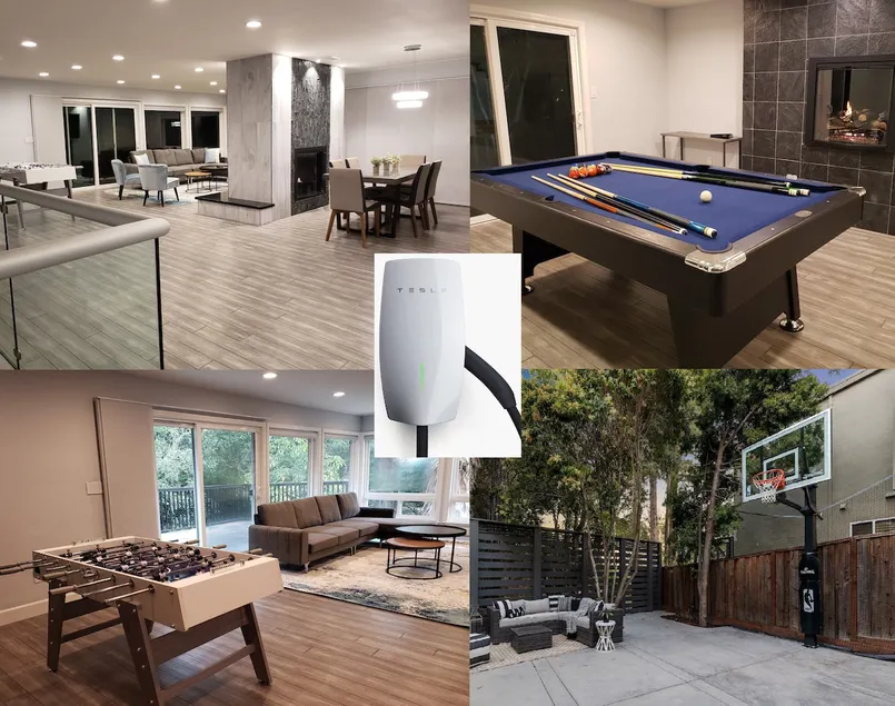 Tesla EV Charger Basketball Pool Table Hot Tub Spa - Image 1