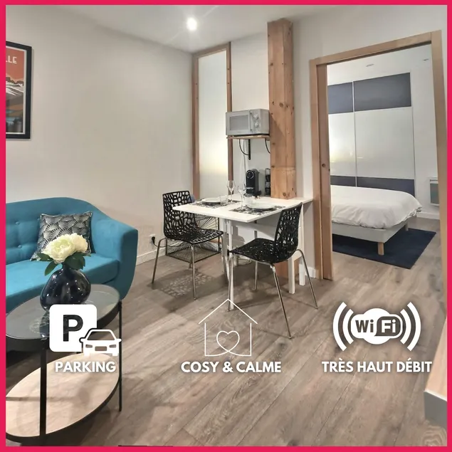 Cute, Cozy & Quiet Studio Bis, New, Parking, Balcony - Image 1